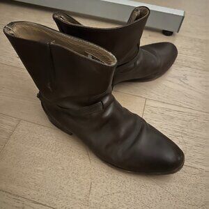 Frye Lindsay Plate Boots Short (Size 7, Brown)